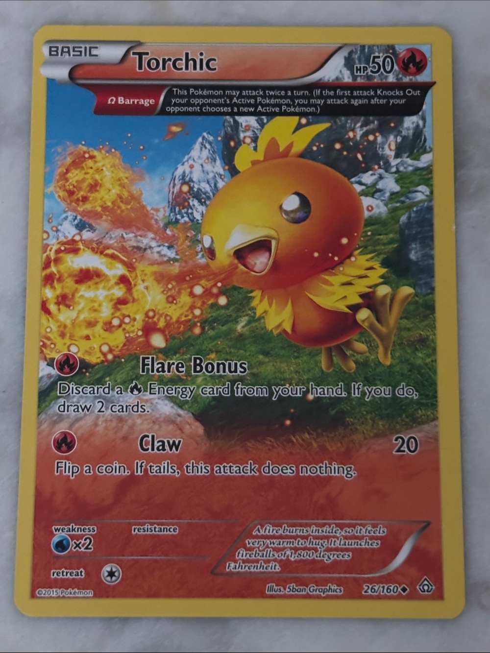 Torchic Primal Clash Pokémon Trading Card